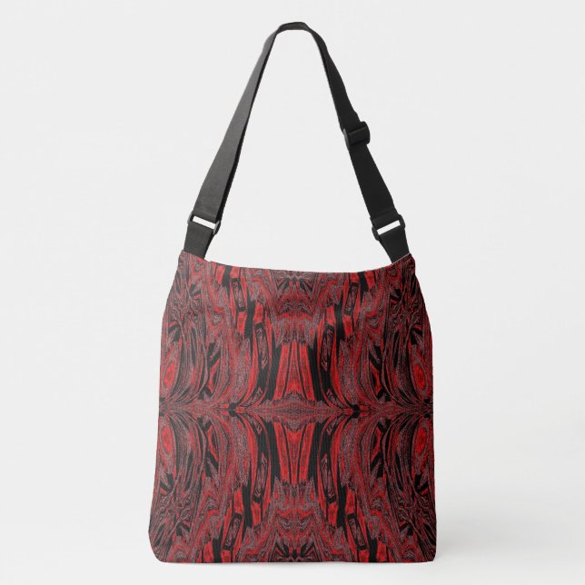 RED VELVET BUTTERFLY CROSSBODY BAG (Front)