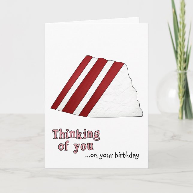 Red Velvet Cake Birthday Card (Front)