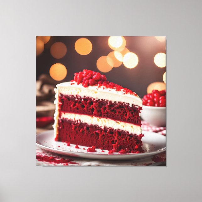Red Velvet Cake Canvas Print (Front)