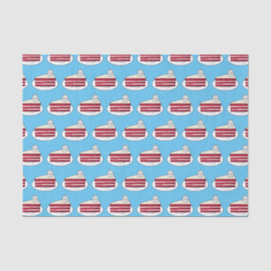 Red velvet cake cartoon illustration tissue paper