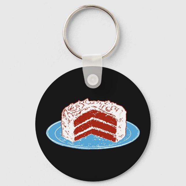 Red Velvet Cake Key Ring (Front)