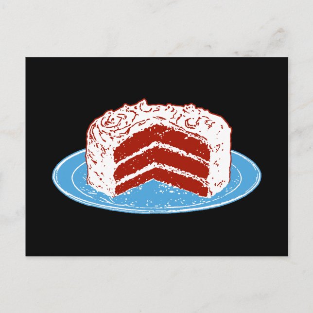 Red Velvet Cake Postcard (Front)