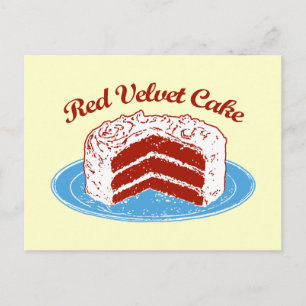 Red Velvet Cake Postcard