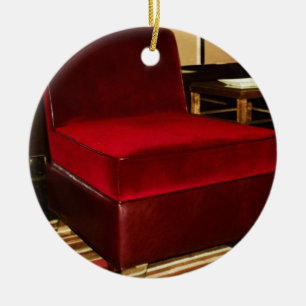 Red Velvet Chair Ceramic Tree Decoration