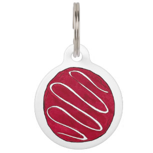 Red Velvet Cookie Cream Cheese Frosting Foodie Pet Tag