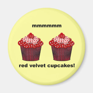 red velvet cupcakes magnet