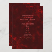 Red Velvet Elegant Vintage Glam Glamour Wedding