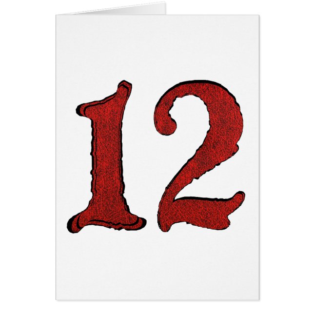 Red Velvet Holiday Number Series. (Front)