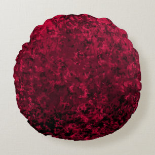 Red Velvet Round Cushion