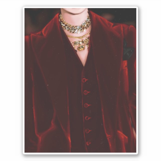  red velvet runway vintage royalty 90s suits golde (Front)