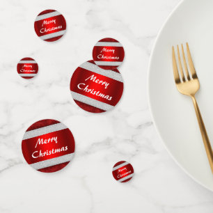 Red Velvet Santa Suit Christmas Confetti