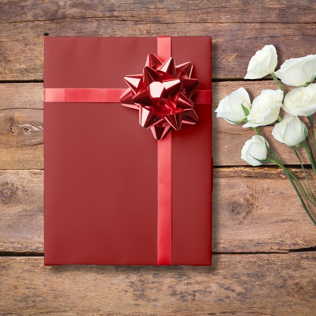 Red Velvet Solid Colour | Classic | Elegant Wrapping Paper (Creator Uploaded)