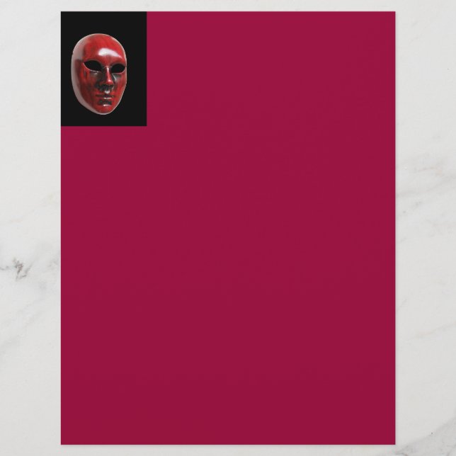 Red Venice Mask Letterhead (Front)