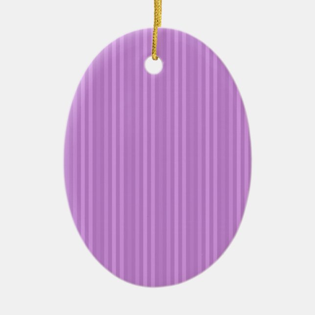 Red Vertical Stripes Pattern Ceramic Tree Decoration (Front)