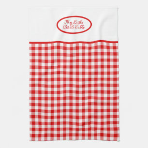 Red Vichy Gingham for Business, B&B,  Restaurants  Tea Towel