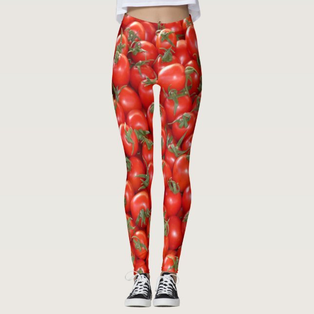 Red Vine Tomatoes Leggings (Front)