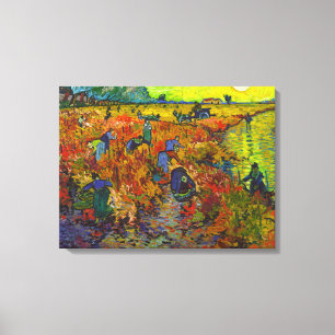 Red Vineyard at Arles, 1888 by Vincent van Gogh Canvas Print