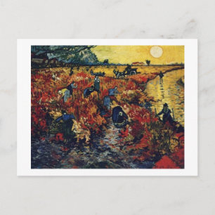 Red Vineyard, Van Gogh, 1888 Postcard