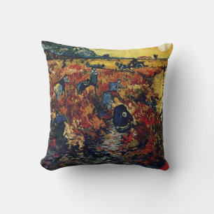 Red Vineyard, Vincent van Gogh Cushion
