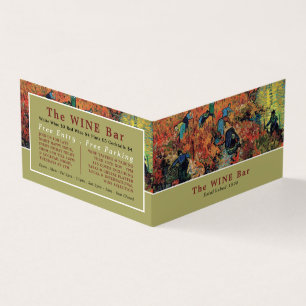 Red Vineyards, Van Gogh, Wine Bar/Winery, Detailed Business Card