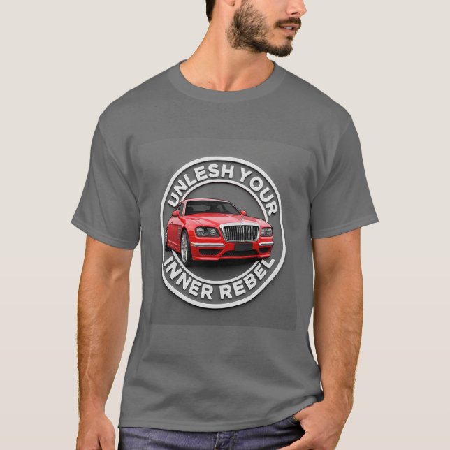 Red Vintage Car T-Shirt (Front)