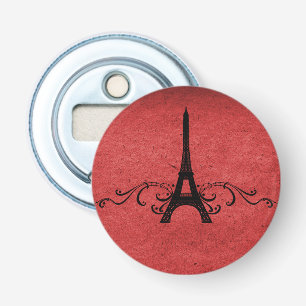 Red Vintage French Flourish Bottle Opener