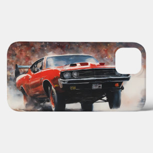 Red Vintage Muscle Car iPhone 13 Case