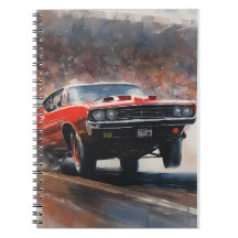 Red Vintage Muscle Car