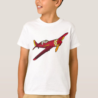 Red Vintage Plane Kid's T-Shirt