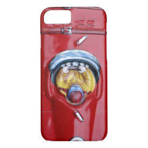 Red vintage tin toy race car iPhone 8/7 case