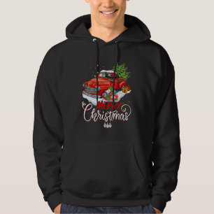 Red Vintage Truck Shirt Retro Christmas Tree Picku