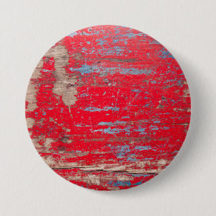 Red Vintage Wood 7.5 Cm Round Badge