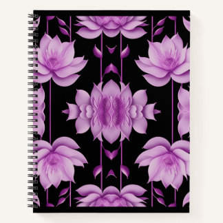 Red-violet Lotus Notebook