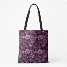 Red-violet lotus patterned