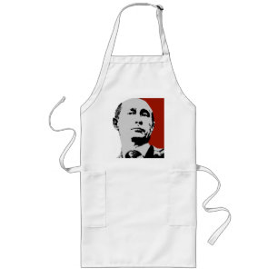 Red Vladimir Putin Long Apron