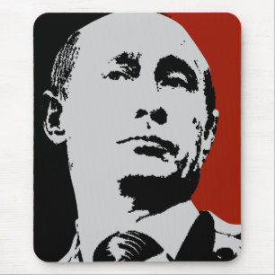 Red Vladimir Putin Mouse Mat