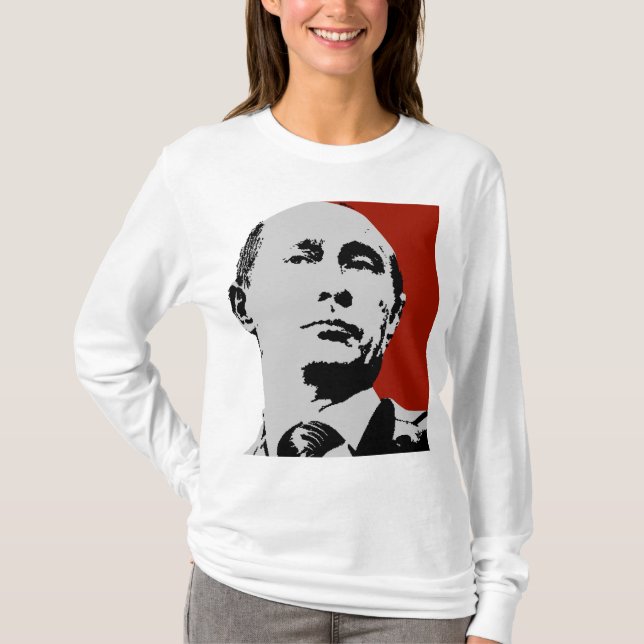 Red Vladimir Putin T-Shirt (Front)