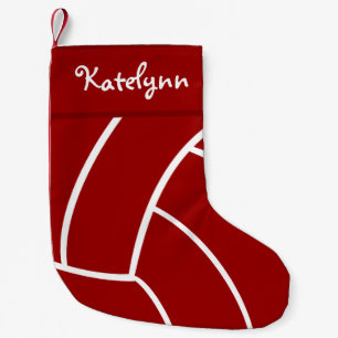 Red Volleyball Personalised Christmas Stocking