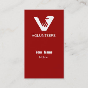 Red Volunteers Business Card