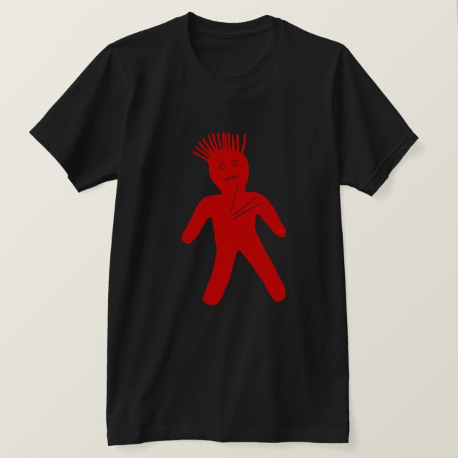 Red Voodoo Doll T-Shirt (Design Front)