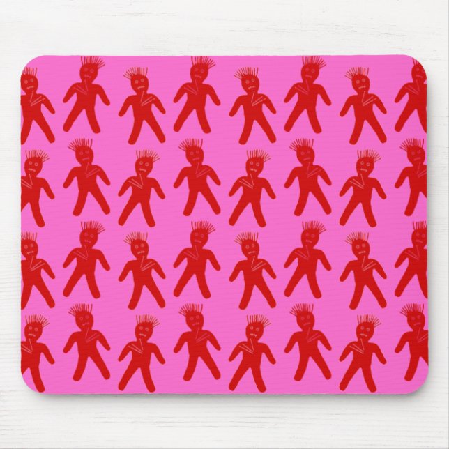 Red Voodoo Dolls Mouse Mat (Front)