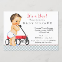 Red Wagon Baby Shower