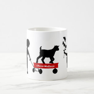 Red Wagon Cute Goat and Kids Totes MaGoats Coffee Mug
