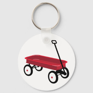 Red Wagon Key Ring
