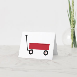Red Wagon Thank You Card