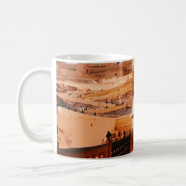 RED WALL FENCE COFFEE MUG (Left)