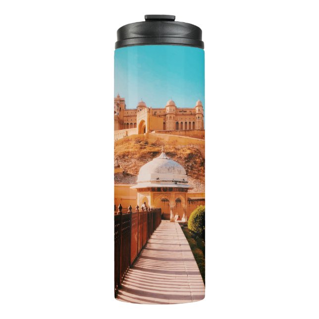 RED WALL FENCE THERMAL TUMBLER (Front)