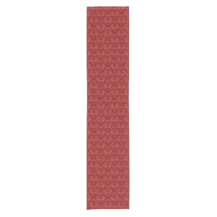 Red Wallpaper Short Table Runner