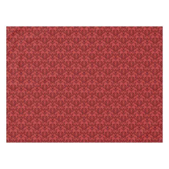 Red Wallpaper Tablecloth (Front (Horizontal))
