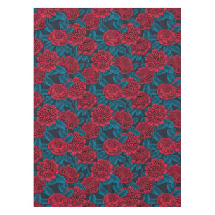Red waratah flowers tablecloth